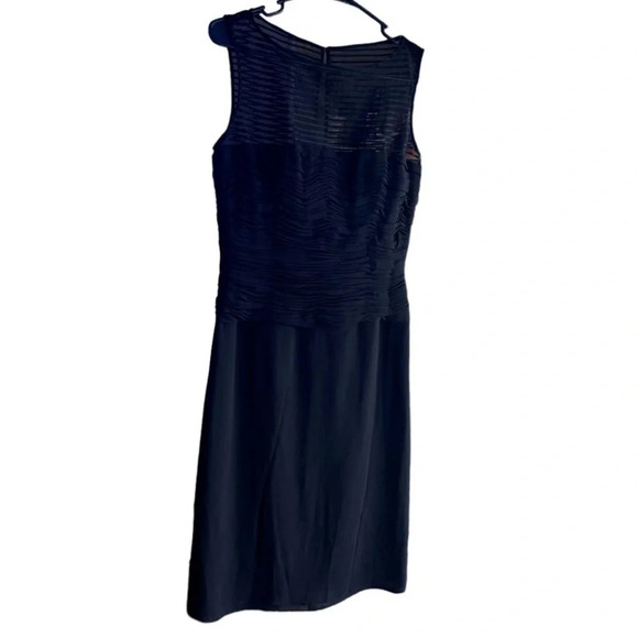 LILLIE RUBIN VINTAGE 100% Silk Little Black Dress Sleeveless Size 6 - Picture 1 of 13